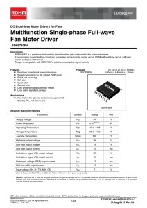 Multifunction Single-phase Full-wave Fan Motor Driver