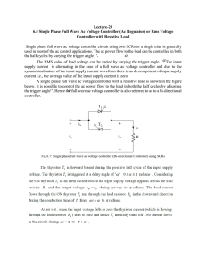 Lecture-23 6.5 Single Phase Full Wave Ac Voltage Controller (Ac