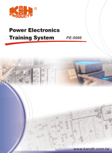 Power Electronics Training System Power Electronics Training System