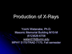 Production of X-Rays