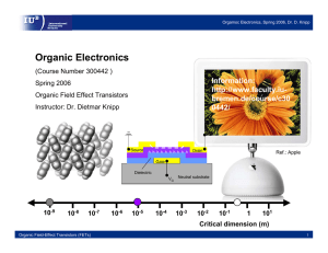 3 organic field-effect