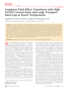 Graphene Field-Effect Transistors with High On/Off - Yu