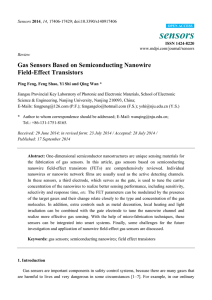 Gas Sensors Based on Semiconducting Nanowire Field