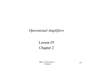 Operational Amplifiers Lesson #5 Chapter 2