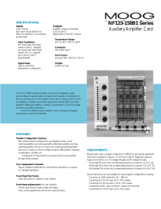 NF123-158B1 Series Auxiliary Amplifier Card