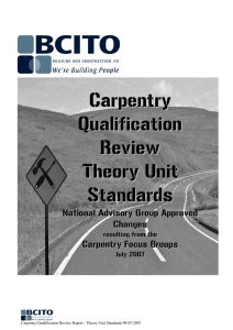 theory unit standards