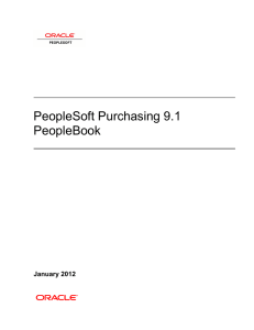 PeopleSoft Purchasing 9.1 PeopleBook