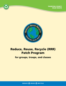 reduce, reuse, recycle (rrr) Patch Program