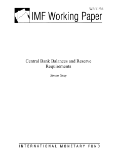 Central Bank Balances and Reserve Requirements