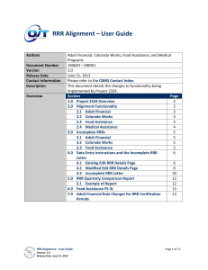 RRR Alignment – User Guide