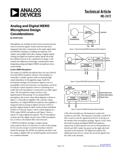 Analog and Digital MEMS Microphone Design