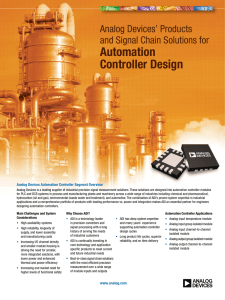 Analog Devices` Products and Signal Chain Solutions for