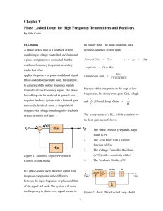 Phase locked loop for high frequency receivers and - F6CSX