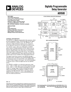 AD9500 Digitally Programmable Delay Generator (Rev D)