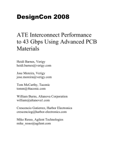 DesignCon 2008 ATE Interconnect Performance to 43