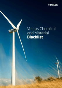 Vestas Chemical and Material Blacklist