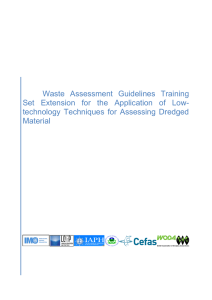 Waste Assessment Guidelines Training Set Extension for the