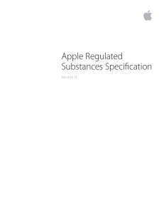 Apple Regulated Substances Specification