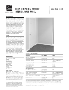 room finishing system™ interior wall panel