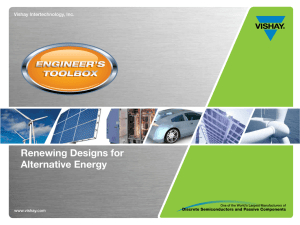 Renewing Designs for Alternative Energy