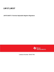 LM137/LM337 3-Terminal Adjustable Negative Regulators (Rev. C)