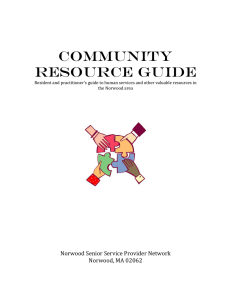 COMMUNITY RESOURCE GUIDE