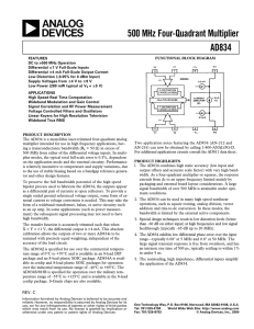 AD834 Data Sheet