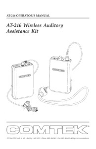 AT-216 Wireless Auditory Assistance Kit