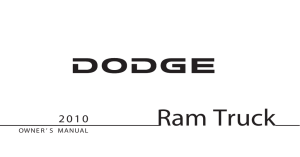 2010 Dodge Ram Truck Owner`s guide