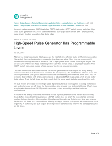 High-Speed Pulse Generator Has Programmable Levels