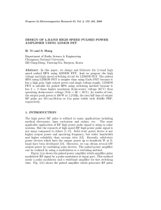 DESIGN OF L-BAND HIGH SPEED PULSED POWER