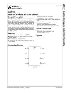 LM5111 Dual 5A Compound Gate Driver
