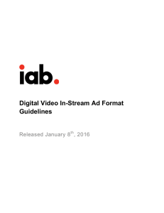 Digital Video In-Stream Ad Format Guidelines