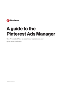 A guide to the Pinterest Ads Manager