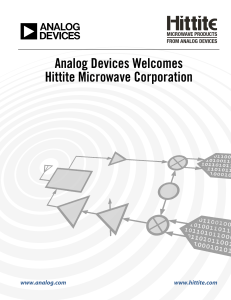 Analog Devices Welcomes Hittite Microwave Corporation