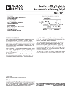 ADXL190 Data Sheet