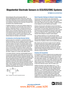 Analog Devices : Biopotential Electrode Sensors in ECG/EEG/EMG