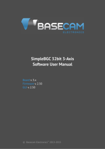 SimpleBGC 32bit 3-Axis Software User Manual