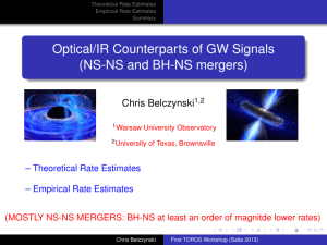 Optical/IR Counterparts of GW Signals (NS-NS and BH