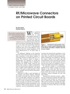 RF/Microwave Connectors on Printed Circuit Boards