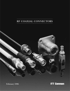 rf coaxial connectors - PEI