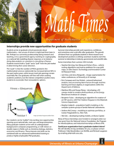 Fall/Winter 2014 - Mathematics - University of Illinois Urbana