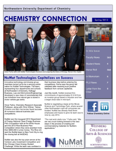 Spring 2013 - Department of Chemistry