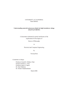 Thesis - Microwave Electronics Laboratory at UCSB