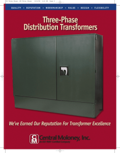 Three-Phase Distribution Transformers