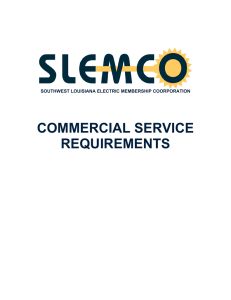 SLEMCO Commercial Service Requirements [Complete]