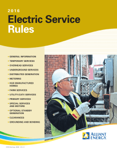 Electric Service Rules