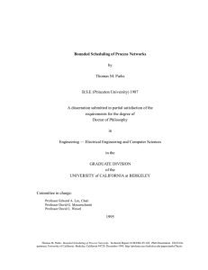 Bounded Scheduling of Process Networks