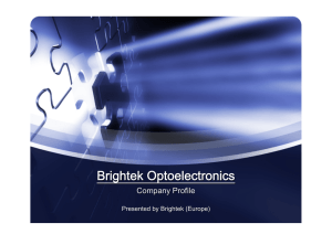 Brightek Optoelectronics Company Profile
