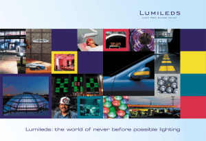 Lumileds: the world of never before possible lighting